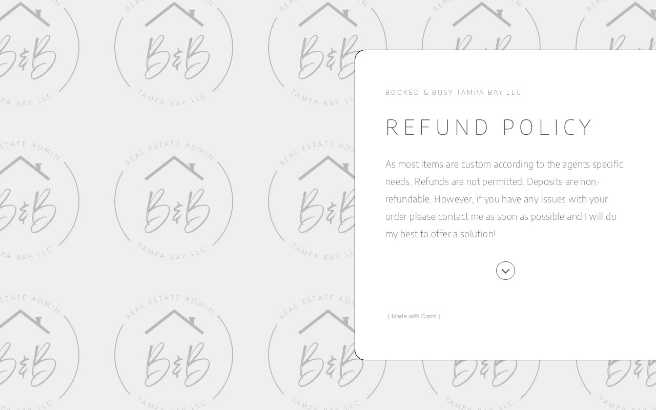 Refund Policy